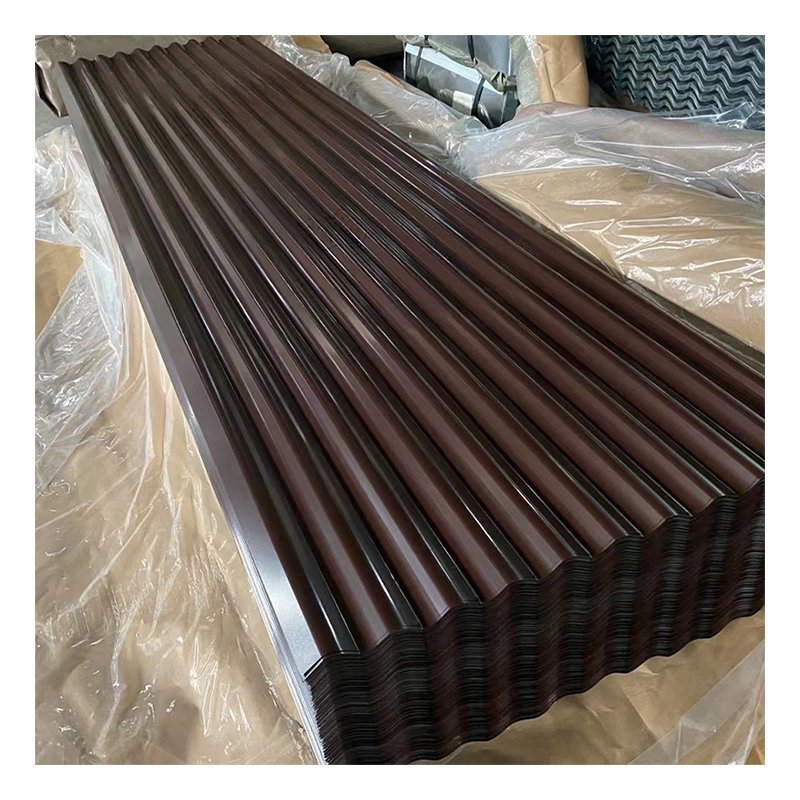 Long Span Color Coated Corrugated Galvanized Roofing Steel Sheet 0.3mm 0.4mm Zinc Coated Color Steel Tile Price