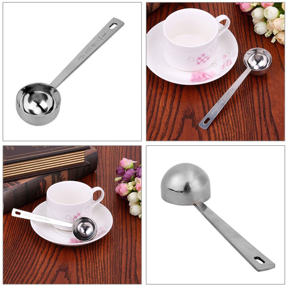 Premium 1 Tbsp 15ml 2 Tbsp 30ml Measuring Tablespoon Stainless Steel Coffee Measuring Spoon Scoop