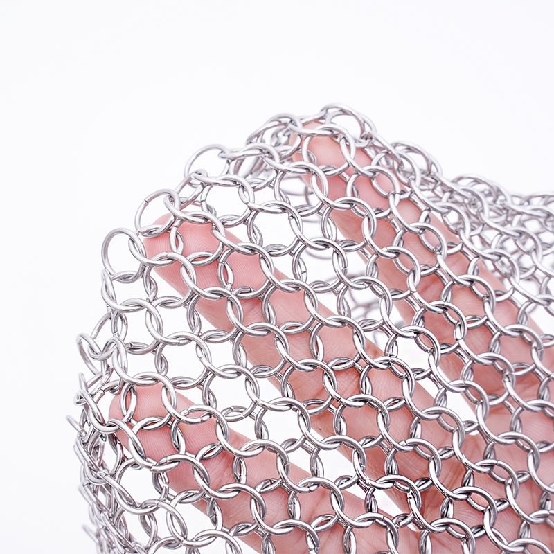 Chain Mail Mesh Stainless Steel Ring Mesh Curtain Stainless Steel Link Chain Mail Ring Mesh
