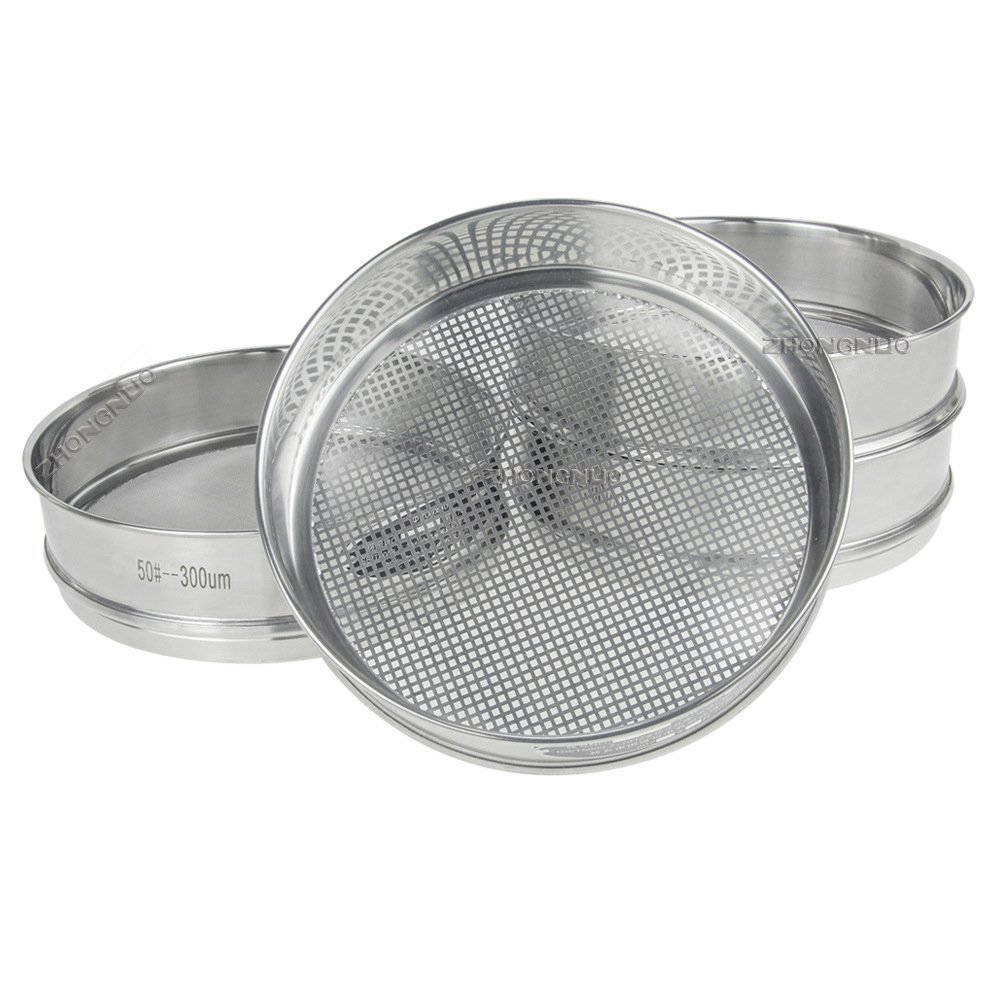 Customize 304 Stainless Steel Laboratory Test Sieve Wire Mesh Perforated Plate Sieve