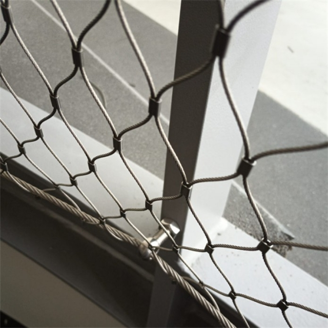 Decorative Garden Architectural Protection Fence Mesh Steel Wire Rope Netting Cable Netting Ferrule Architectural Cable Netting