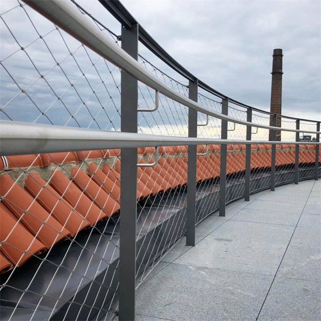 Decorative Garden Architectural Protection Fence Mesh Steel Wire Rope Netting Cable Netting Ferrule Architectural Cable Netting