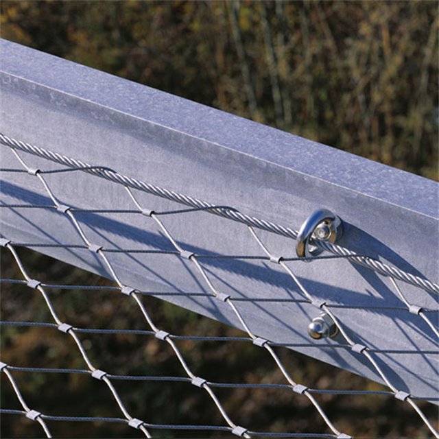 Decorative Garden Architectural Protection Fence Mesh Steel Wire Rope Netting Cable Netting Ferrule Architectural Cable Netting