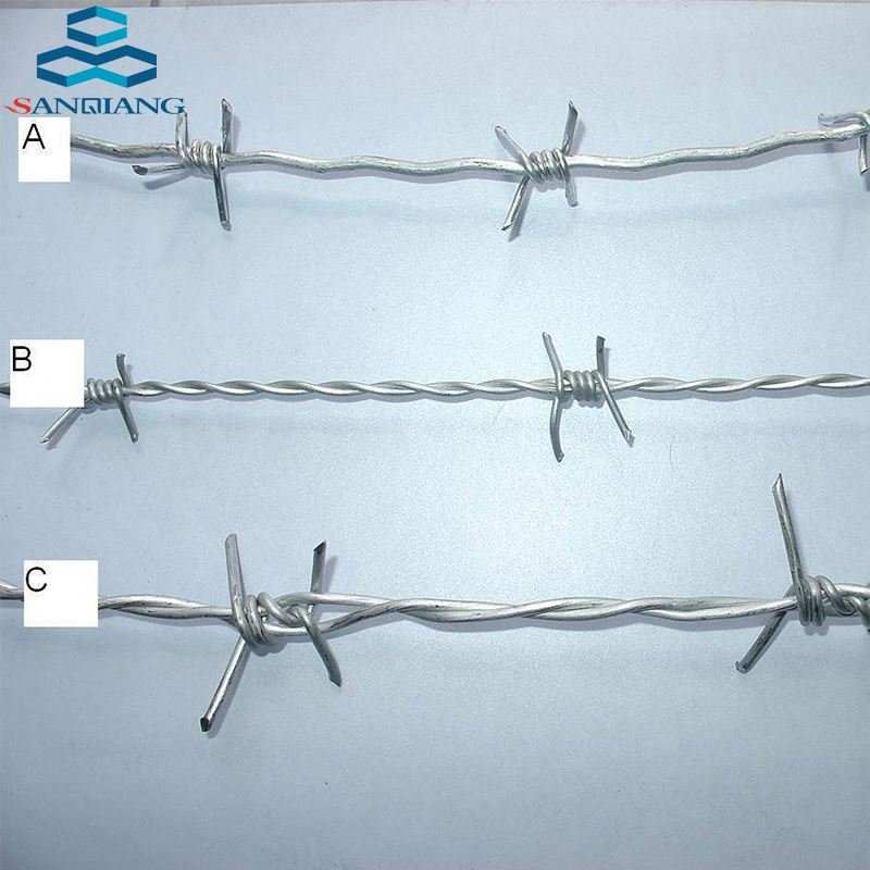 Heavy Zinc Barbed Wire Price Stainless Steel 50kg Durable Galvanized Multipurpose SANQIANG Galvanized Fence Galvanized Roll