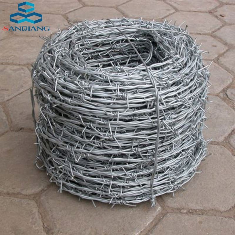 Heavy Zinc Barbed Wire Price Stainless Steel 50kg Durable Galvanized Multipurpose SANQIANG Galvanized Fence Galvanized Roll