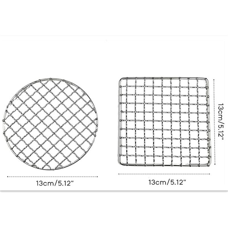 304 Stainless Steel BBQ Grill Grates Outdoor Restaurant Mesh Charcoal Cooking Baking Square Shape panel