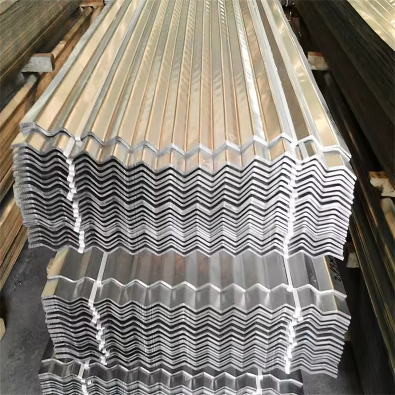 0.5mm 0.6mm Corrugated Roofing Zinc Galvanized galvalume steel sheets For Construction Material