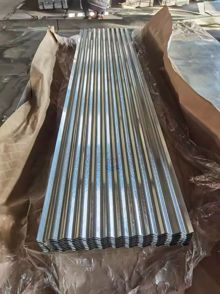 0.5mm 0.6mm Corrugated Roofing Zinc Galvanized galvalume steel sheets For Construction Material