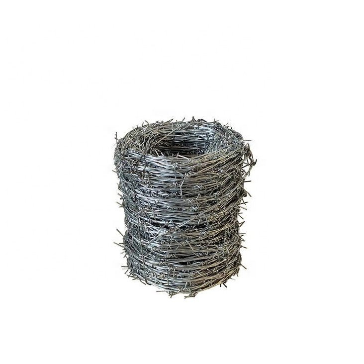 High Sale Galvanized 16 Gauge Barbed Wire 100m 200m 500m per Roll Barbed Wire Mesh with Barb