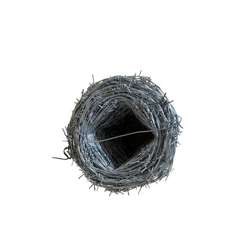 High Sale Galvanized 16 Gauge Barbed Wire 100m 200m 500m per Roll Barbed Wire Mesh with Barb