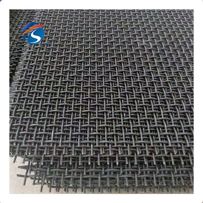 High quality vibrating screen mesh 65Mn mine sieve screen wire mesh for sand quarry