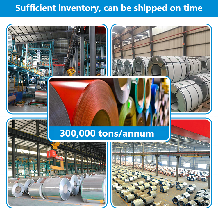 Al-zn Coated Steel Coils Ppgi color coated metal iron Shandong New Material Technology Ral Color Ppgi Prepainted Galvanized