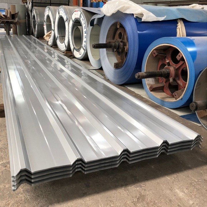 High Strength Galvanized Corrugated Metal Roofing Sheet 28 Gauge GL Steel Sheet Z30 Corrugated Metal Roofing Sheet