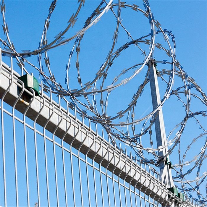 Stainless steel razor barbed wire/ razor wire mesh/barbed razor wire
