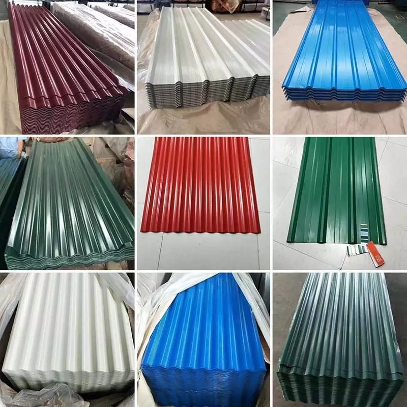 Cheap in stock galvanized corrugated metal galvalume corrugated plain z20 1.8 m galvanized metal roof panel roofing sheet