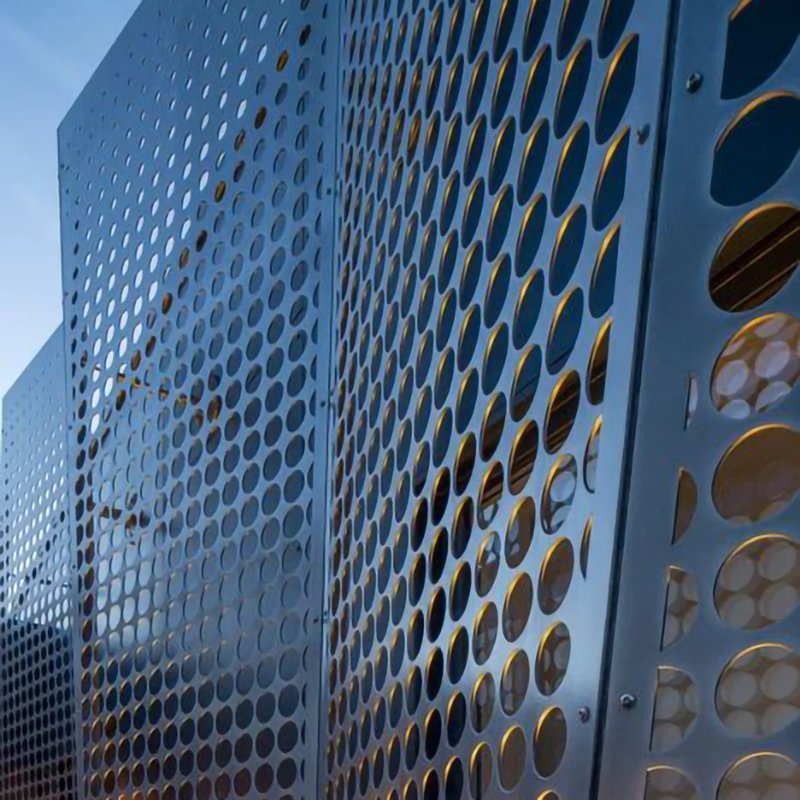 Custom Stainless Steel Perforated Metal Screen Perforated Metal Windproof Mesh Three Peaks Dust Suppression Net Perforated Panel