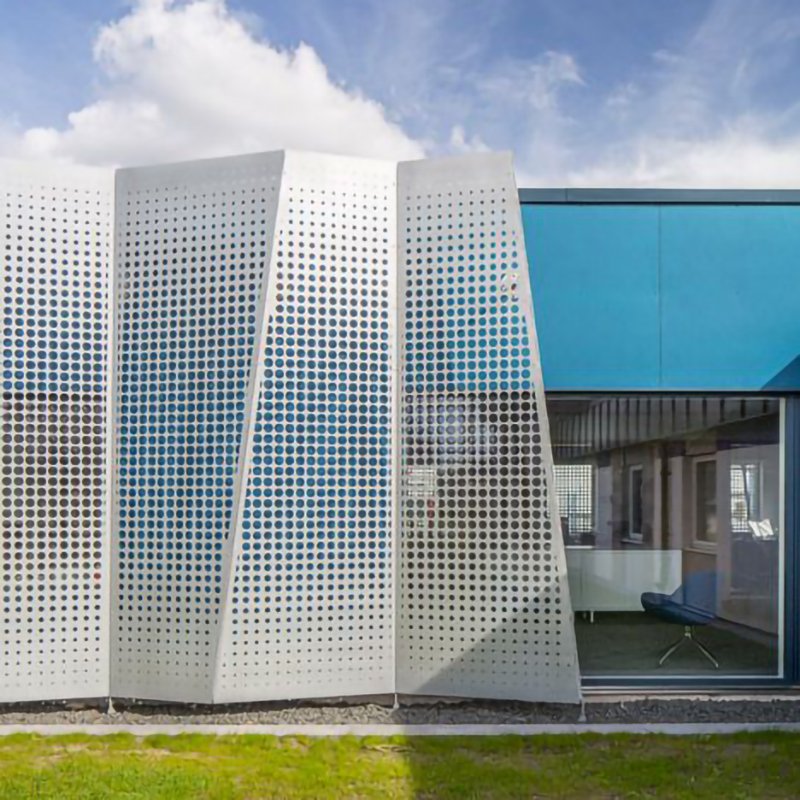 Custom Stainless Steel Perforated Metal Screen Perforated Metal Windproof Mesh Three Peaks Dust Suppression Net Perforated Panel