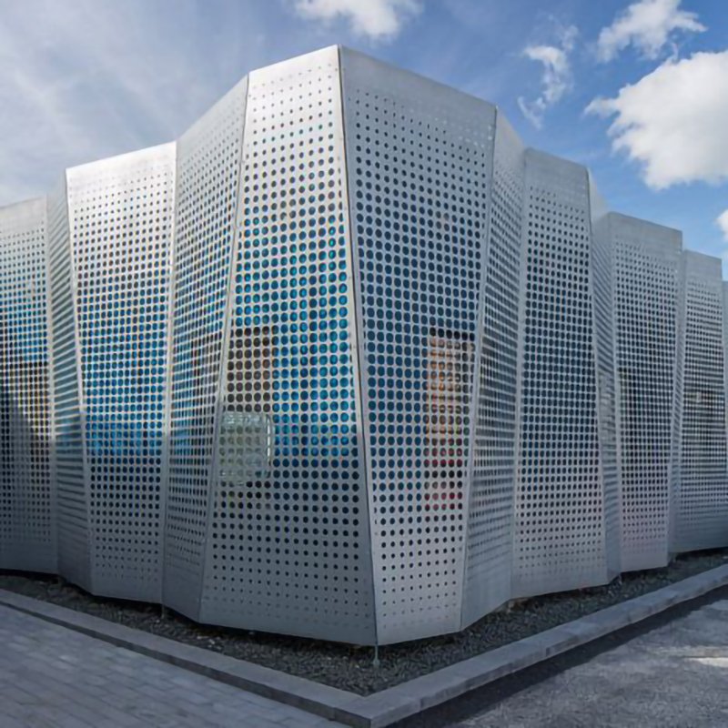 Custom Stainless Steel Perforated Metal Screen Perforated Metal Windproof Mesh Three Peaks Dust Suppression Net Perforated Panel