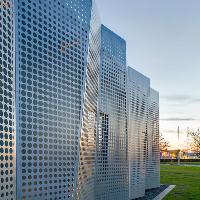 Custom Stainless Steel Perforated Metal Screen Perforated Metal Windproof Mesh Three Peaks Dust Suppression Net Perforated Panel