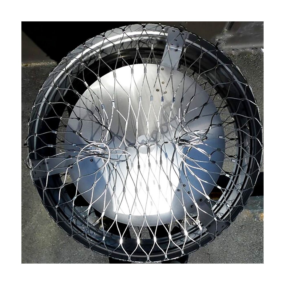 Flexible Stainless Steel Wire Rope Mesh Corrosion Resistant Marine Protective Lampshade Spot Light Safety Net
