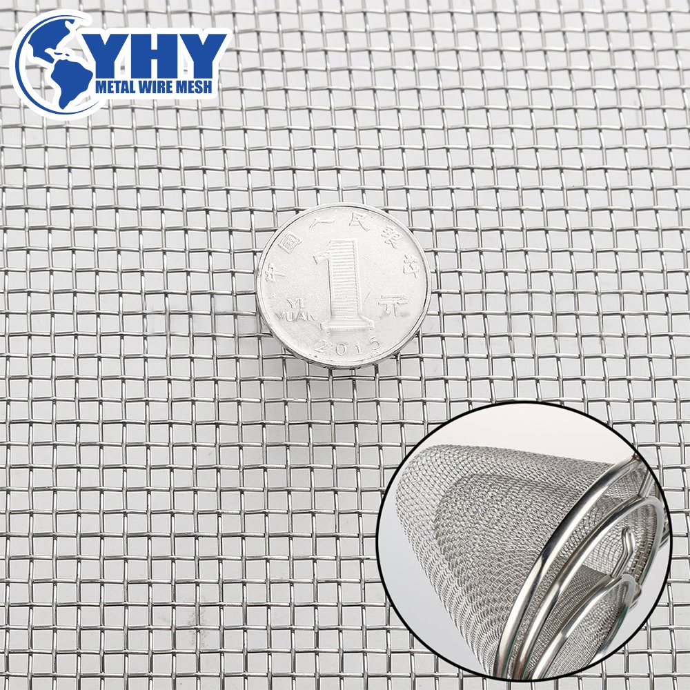 16 mesh 304 stainless steel plain woven wire mesh cloth for cutting small pcs