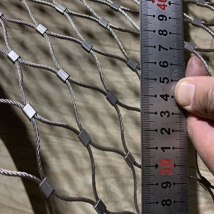 Light Weight High Strength 304 316 stainless steel wire rope mesh net for garden fence