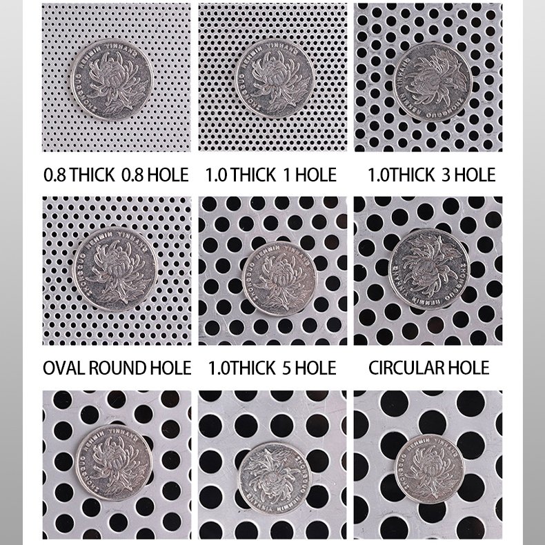 Precision Hole-Punched Sieves Corrosion-Resistant Sieve Mesh Versatile Perforated Sieving Media