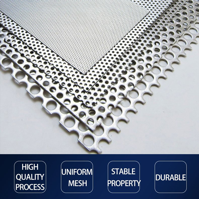 Precision Hole-Punched Sieves Corrosion-Resistant Sieve Mesh Versatile Perforated Sieving Media