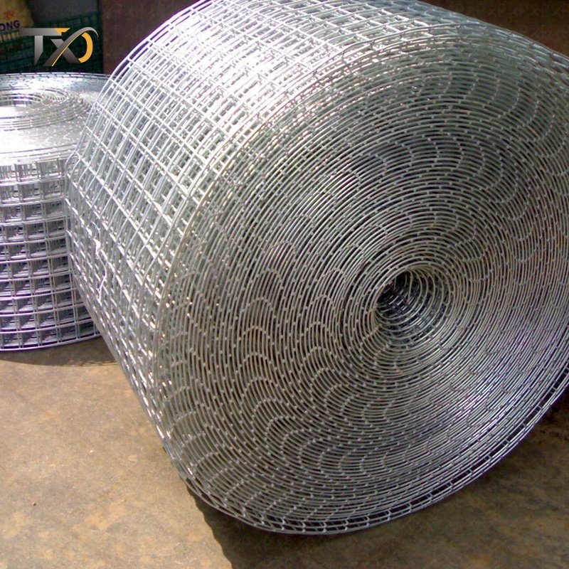 Factory Galvanized Rabbit Bird Cage Hot Dipped Welded Iron Wire Mesh Hardware 1''x1'' Cloth for Garden Fence