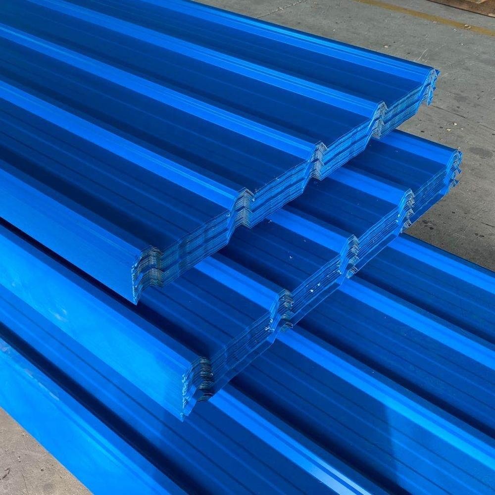Color 24 Gauge Corrugated Steel Roofing Sheet H.D.G. Carbon Structural Steel Plate Tile