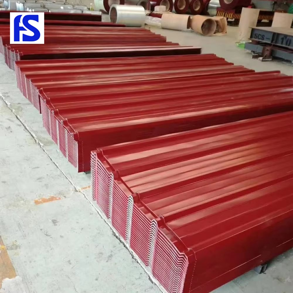 Color Coated Galvanized Roofing Sheet 0.25mm Colorful Corrugated Sheet 950mm Color Roofing Sheet