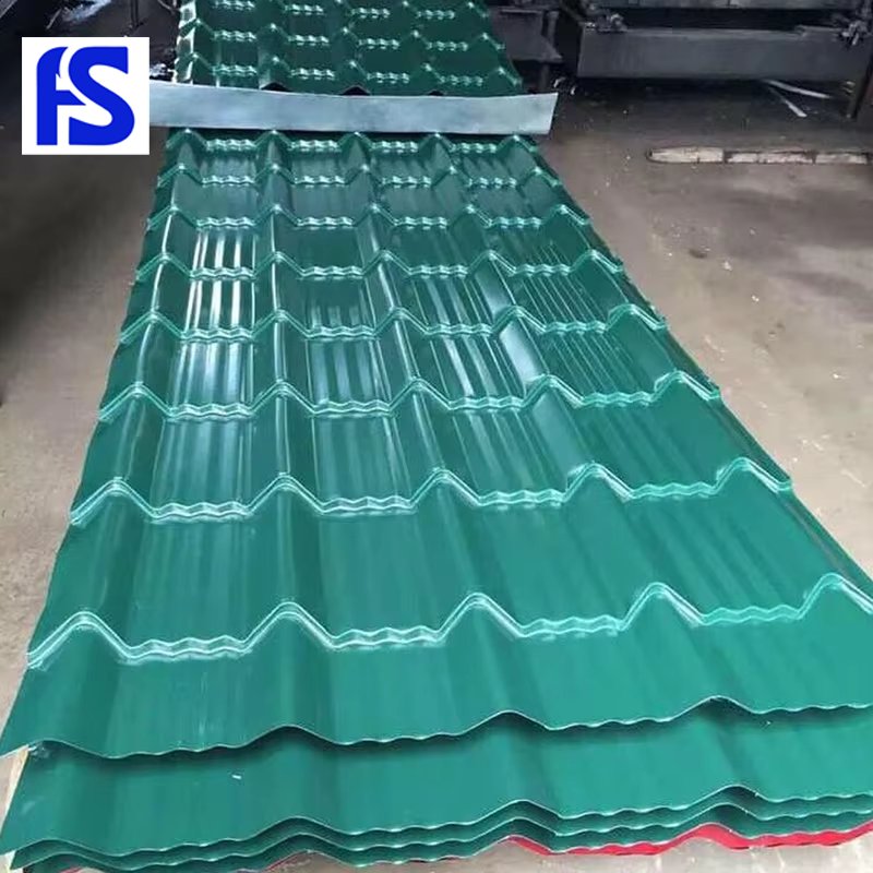 Color Coated Galvanized Roofing Sheet 0.25mm Colorful Corrugated Sheet 950mm Color Roofing Sheet