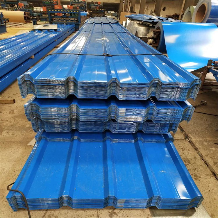 Color Coated Galvanized Roofing Sheet 0.25mm Colorful Corrugated Sheet 950mm Color Roofing Sheet