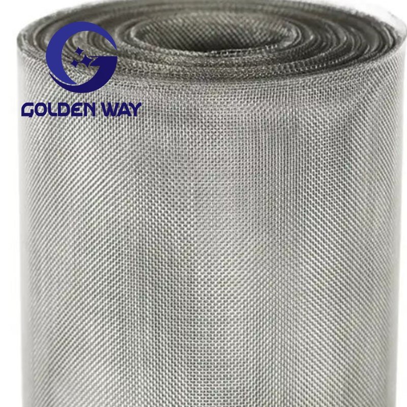 Wholesale 304 Stainless Steel 08 mm Micro Wire Mesh Filter Panel Metal Fine Plain Twill Dutch Woven Mesh Roll Cloth