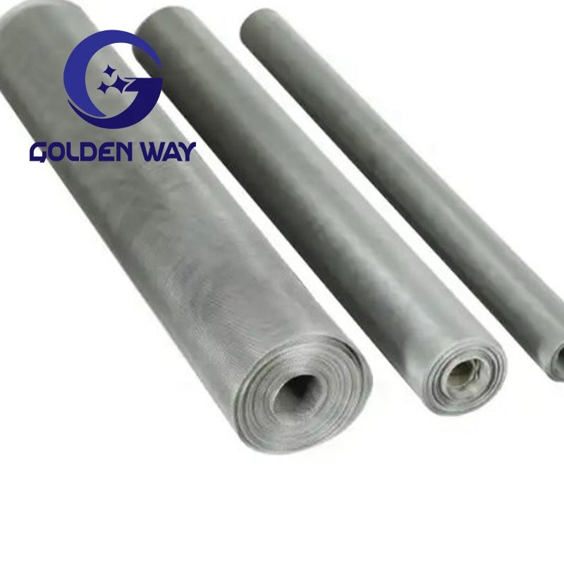 Wholesale 304 Stainless Steel 08 mm Micro Wire Mesh Filter Panel Metal Fine Plain Twill Dutch Woven Mesh Roll Cloth