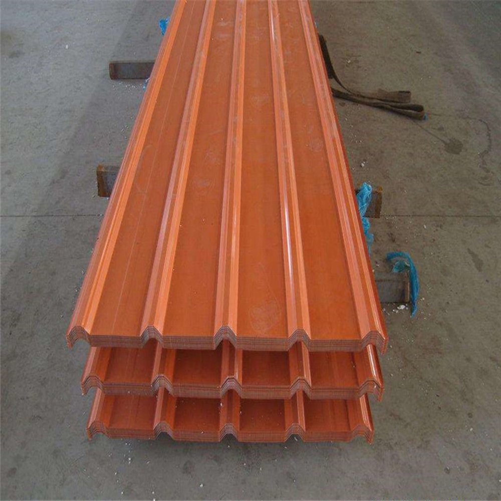 Factory Price foshan steel factory Corrugated Board 0.13-0.14mm Z30-Z40 Color Coated Galvanized Steel Sheet For Roof