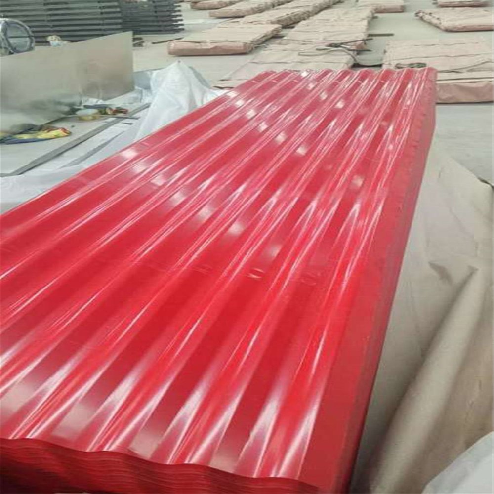 Factory Price foshan steel factory Corrugated Board 0.13-0.14mm Z30-Z40 Color Coated Galvanized Steel Sheet For Roof