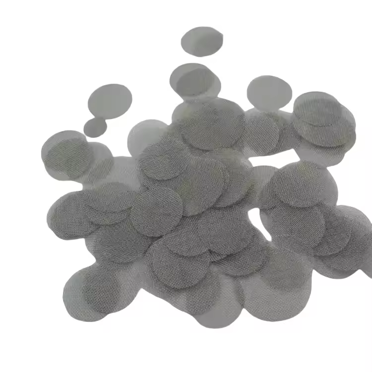 High quality temperature resistance various Stainless steel metal round Woven Wire Mesh Filter Disc For filtration