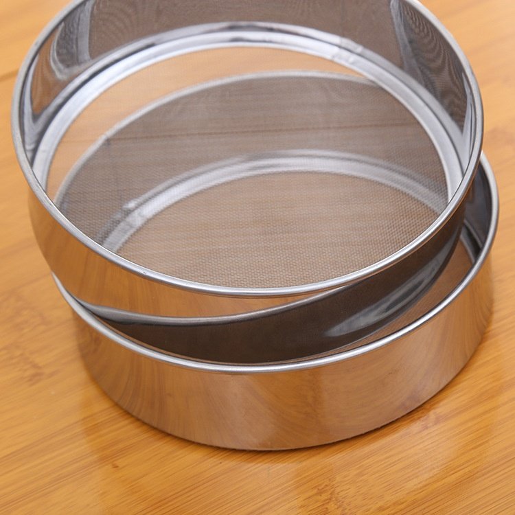 Customized 10 20 50 100 Micron Stainless Steel Wire Mesh Flour Sieve Perforated Metal Sifters Lab Test Sieve