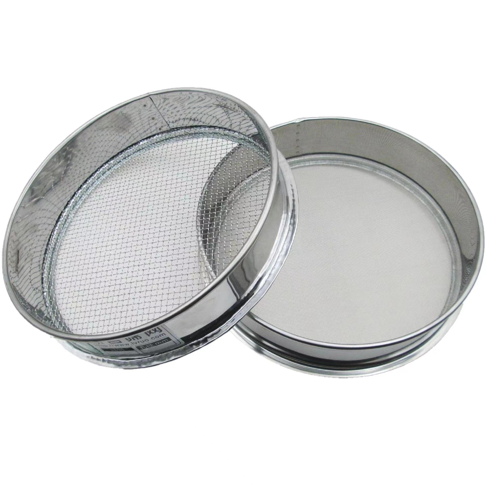 Customized 10 20 50 100 Micron Stainless Steel Wire Mesh Flour Sieve Perforated Metal Sifters Lab Test Sieve