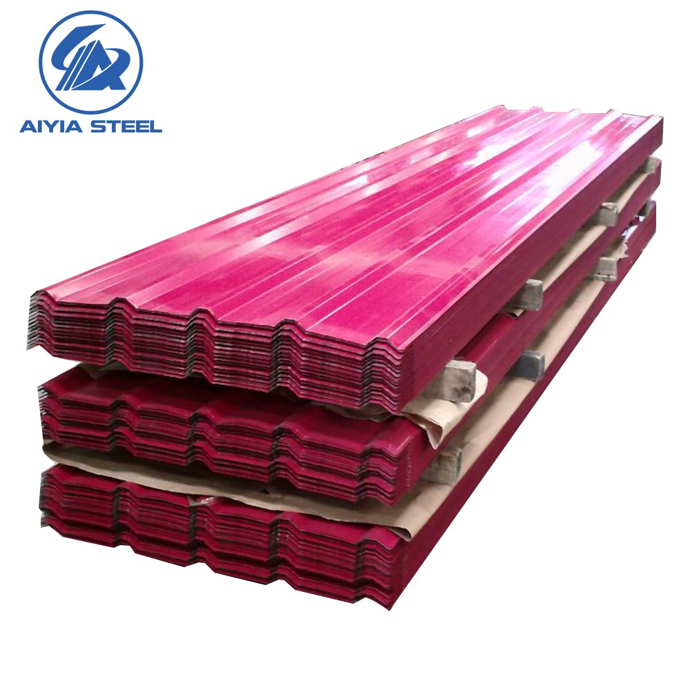 Low price Good Price high goods Thickness range 0.13mm-1.2mm corrugated galvanized steel sheet AIYIA corrugated iron sheets