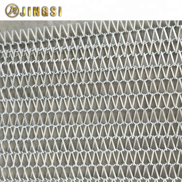304 SS Wire Mesh Conveyor Belt For Space Divider mesh Coil Fabric Chain mesh Metal Coil Drapery Metal Fabric