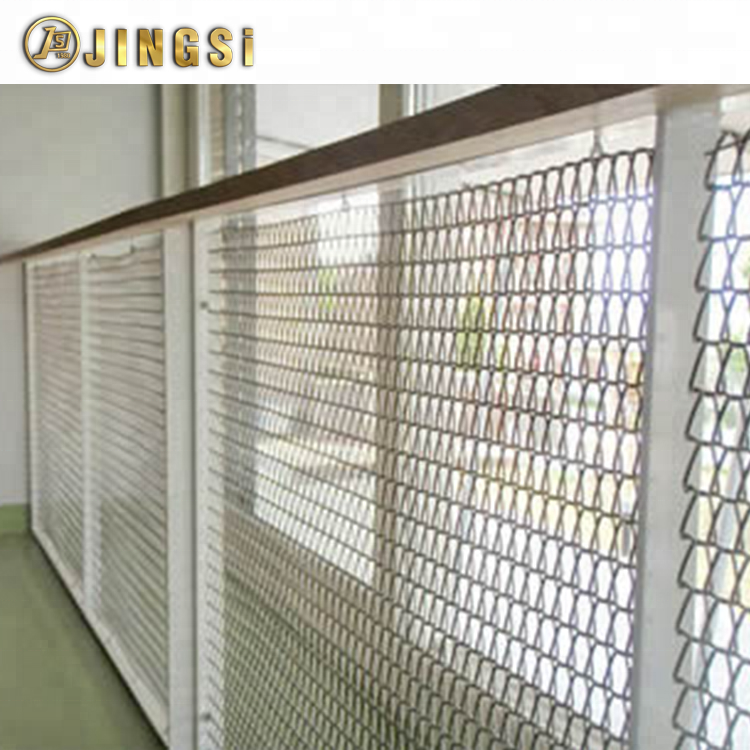 304 SS Wire Mesh Conveyor Belt For Space Divider mesh Coil Fabric Chain mesh Metal Coil Drapery Metal Fabric
