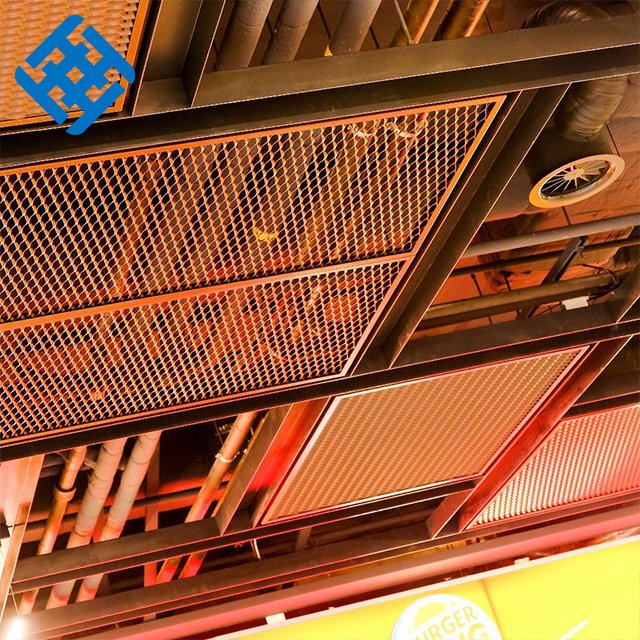 Architectural Expanded Metal Decorative Wire Mesh Expanded Aluminium Ceiling Mesh