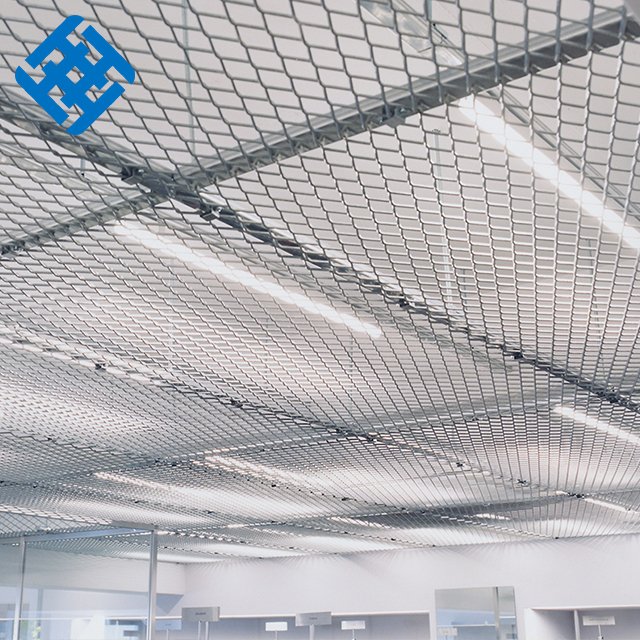 Architectural Expanded Metal Decorative Wire Mesh Expanded Aluminium Ceiling Mesh