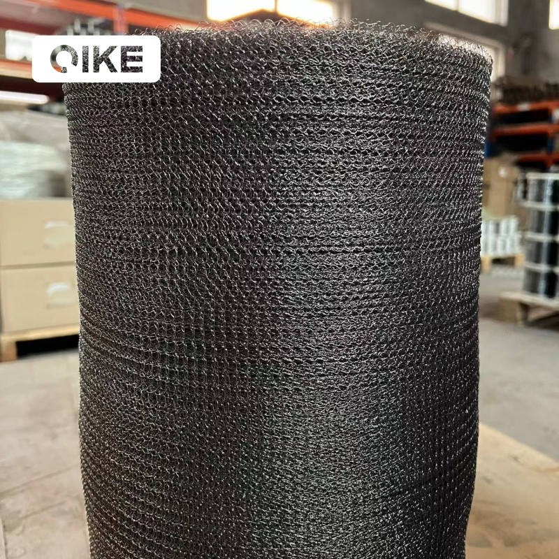 Titanium Nickel Industrial stainless steel Metal Gas Liquid Separation Knitted Wire Mesh for Demister Pad mist eliminator filter
