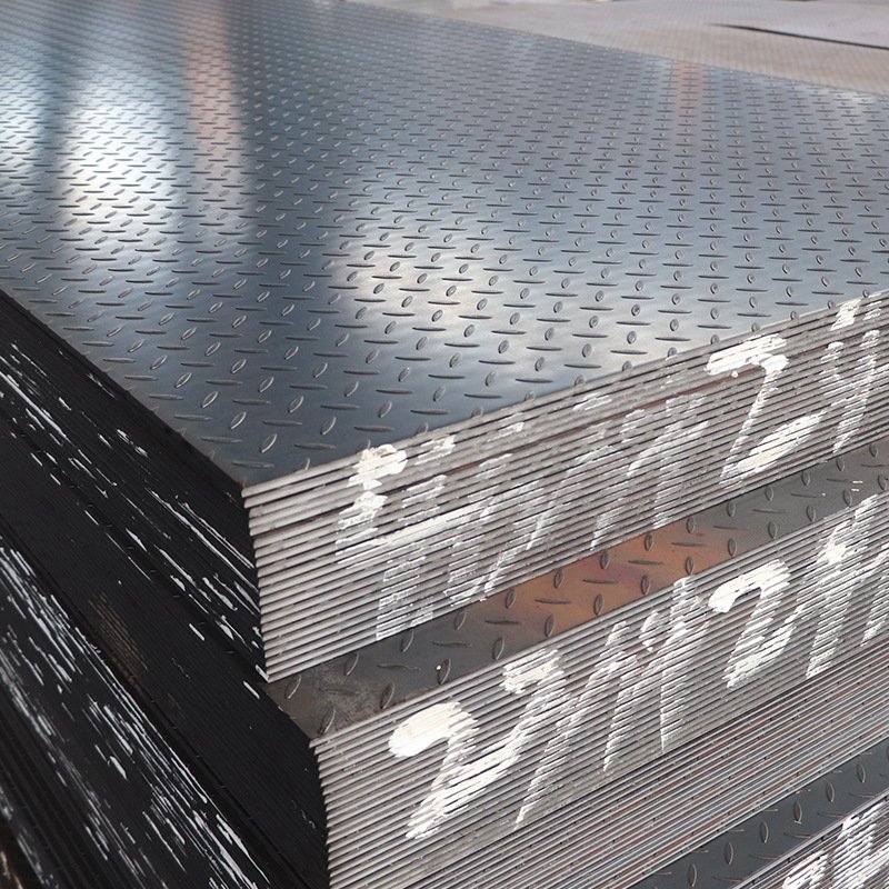 Large stock high quality carbon steel plate galvanized checkered plate