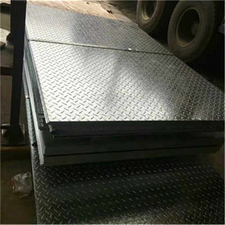 Large stock high quality carbon steel plate galvanized checkered plate
