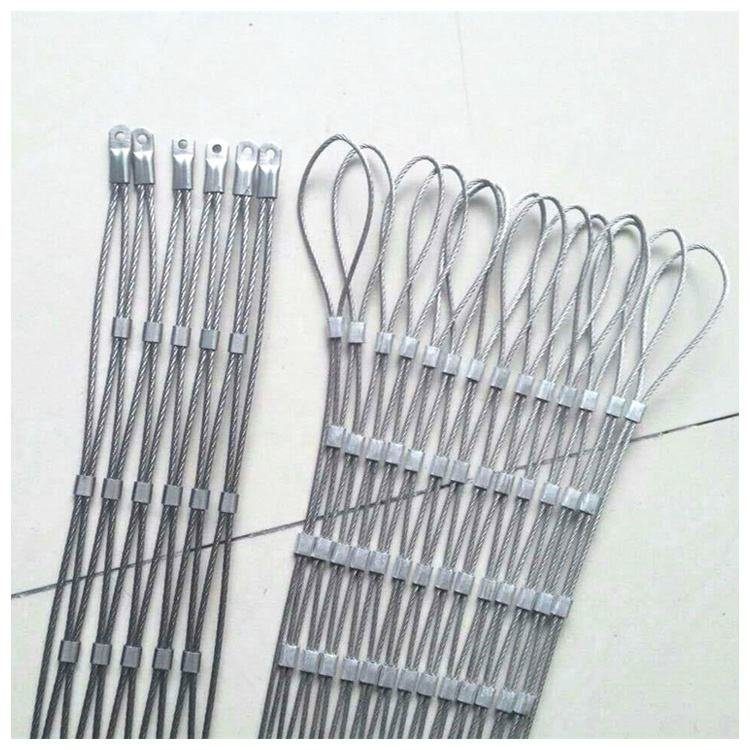 Flexible Stainless Steel Wire Rope Bird Netting Plain Diamond Style Surface Stainless steel rope mesh