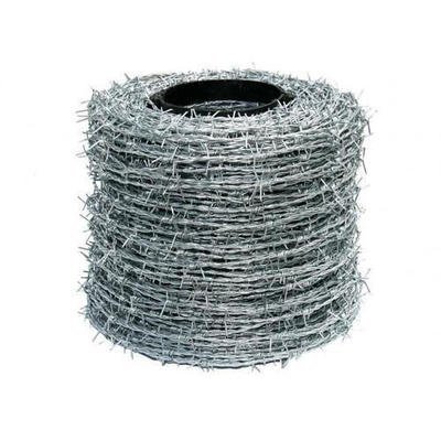 14 Gauge Galvanized Iron Wire PVC Coated Barbed Wire Coil With Cross Razor Available In 0.8mm 2mm 2.5mm 5mm 8mm Diameters